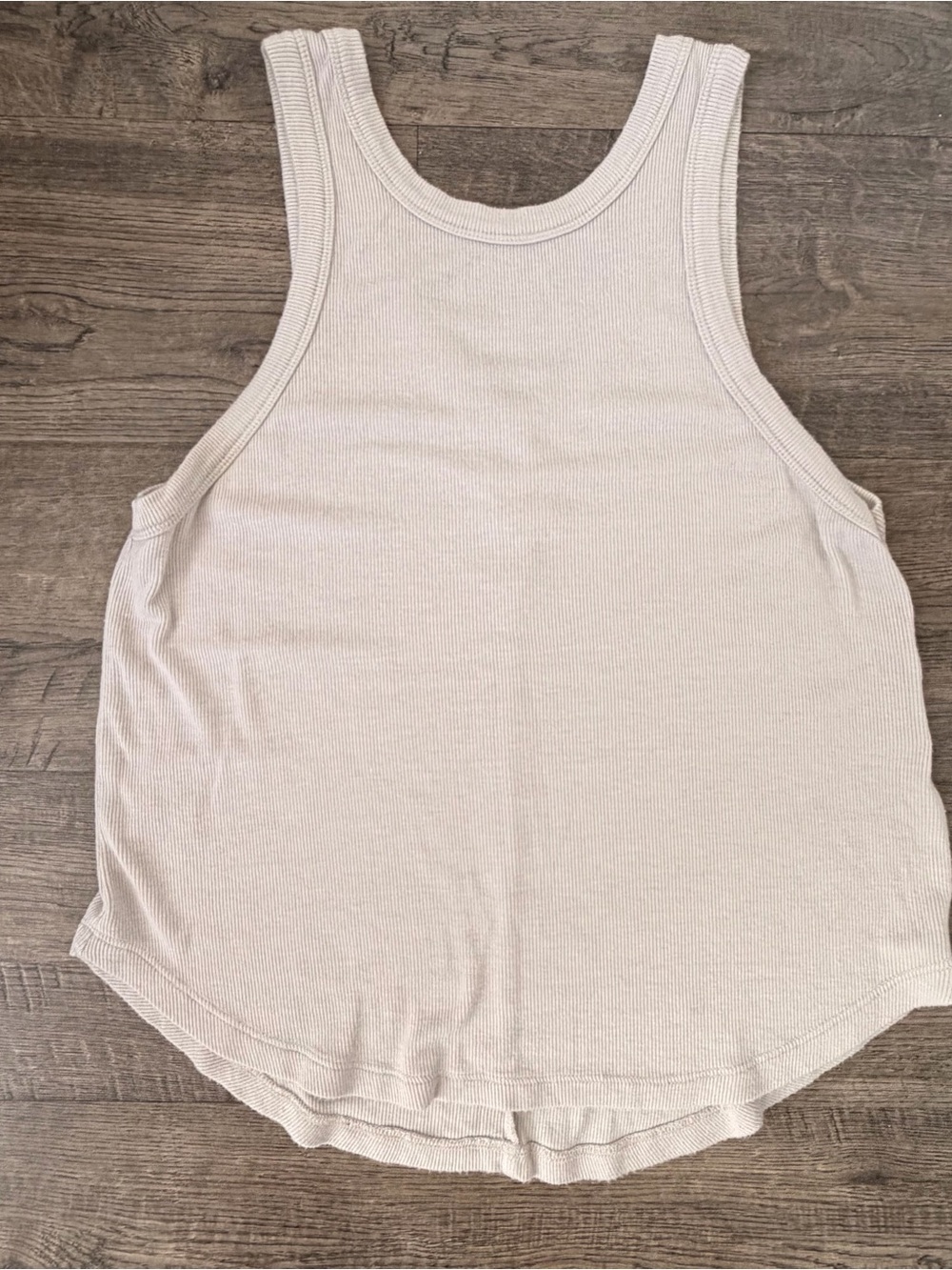 RVCA Women's Ribbed Tank Top in Light Grey